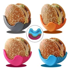 מחזיק המבורגר מסיליקון - לאכול בלי להתלכלך