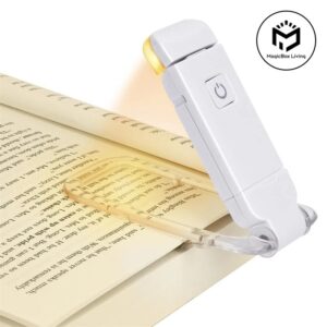 מנורת קריאה קומפקטית עם קליפס – נטענת ב-USB וניידת לכל מקום