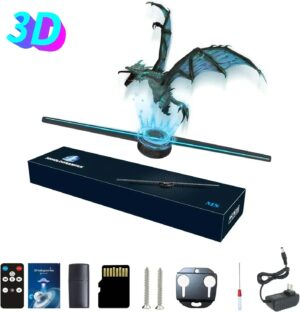 מאוורר תצוגה הולוגרמה 3D בגודל 42 ס"מ – חוויית תצוגה חדשנית שתופסת את העין